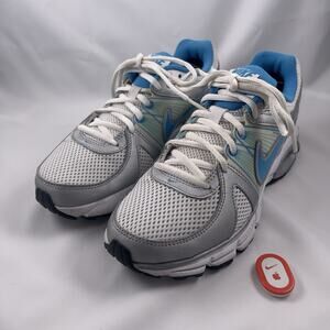 Nike Air Max Moto + 9 Airtag Blue White Silver Shoes Women's Size 6.5 454070-142